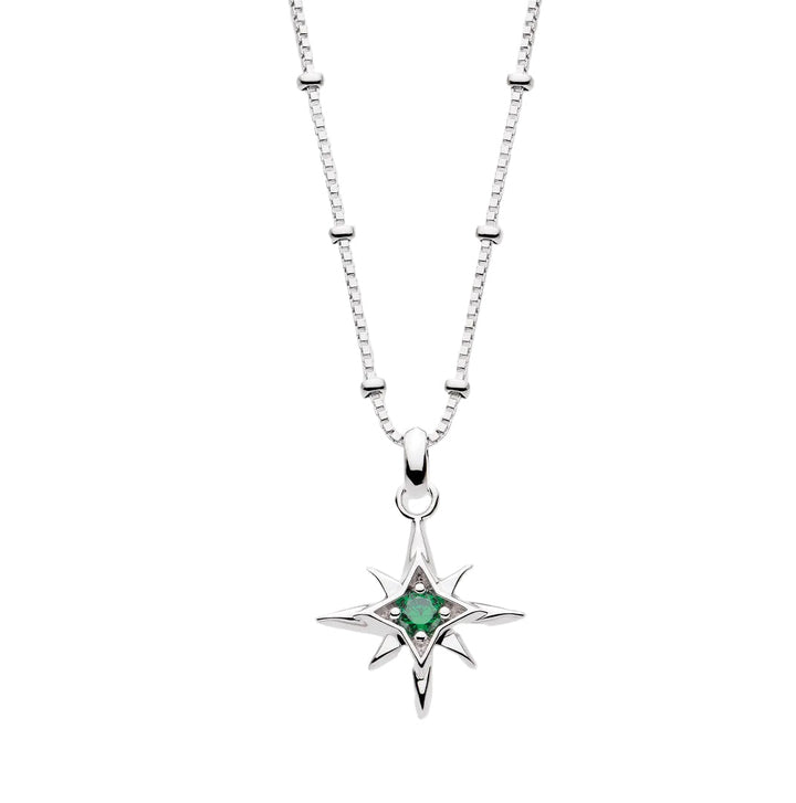 Kit Heath Silver Céleste Aurora Birthstone Necklace