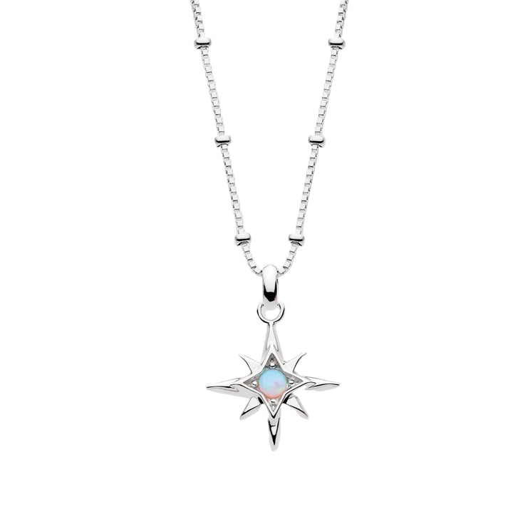 Kit Heath Silver Céleste Aurora Birthstone Necklace