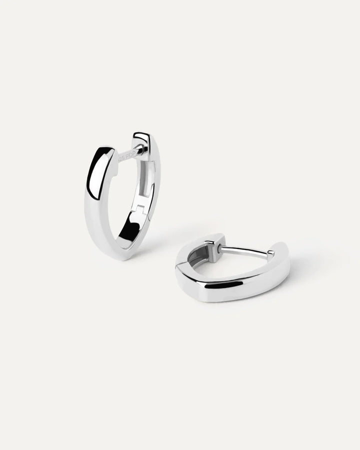 PDPAOLA Silver Duke Hoops