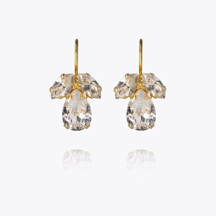 Caroline Svedbom Gold Petite Timo Crystal Earrings