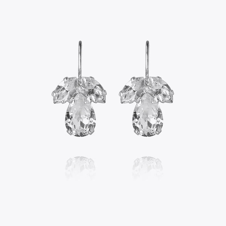 Caroline Svedbom Silver Petite Timo Crystal Earrings