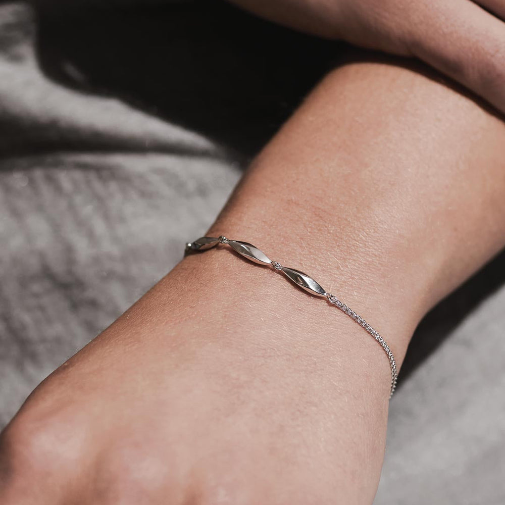 Kit Heath Glint Triplet Toggle Bracelet Sterling Silver
