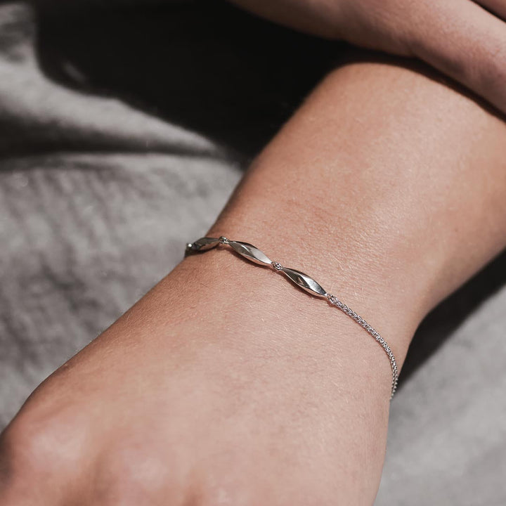 Kit Heath Glint Triplet Toggle Bracelet Sterling Silver
