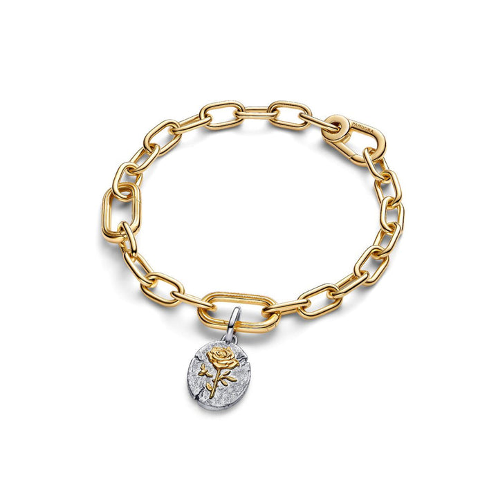 14K Gold-Plated Medallion and Rose Sterling Silver image 4