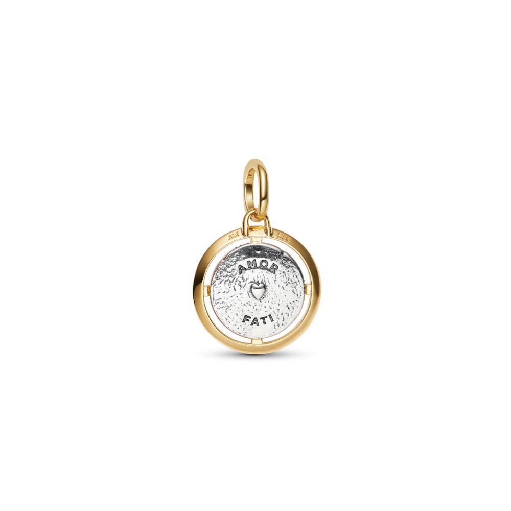 14K Gold-Plated Medallion Cupids Sterling Silver with Clear Cubic Zirconia image 5