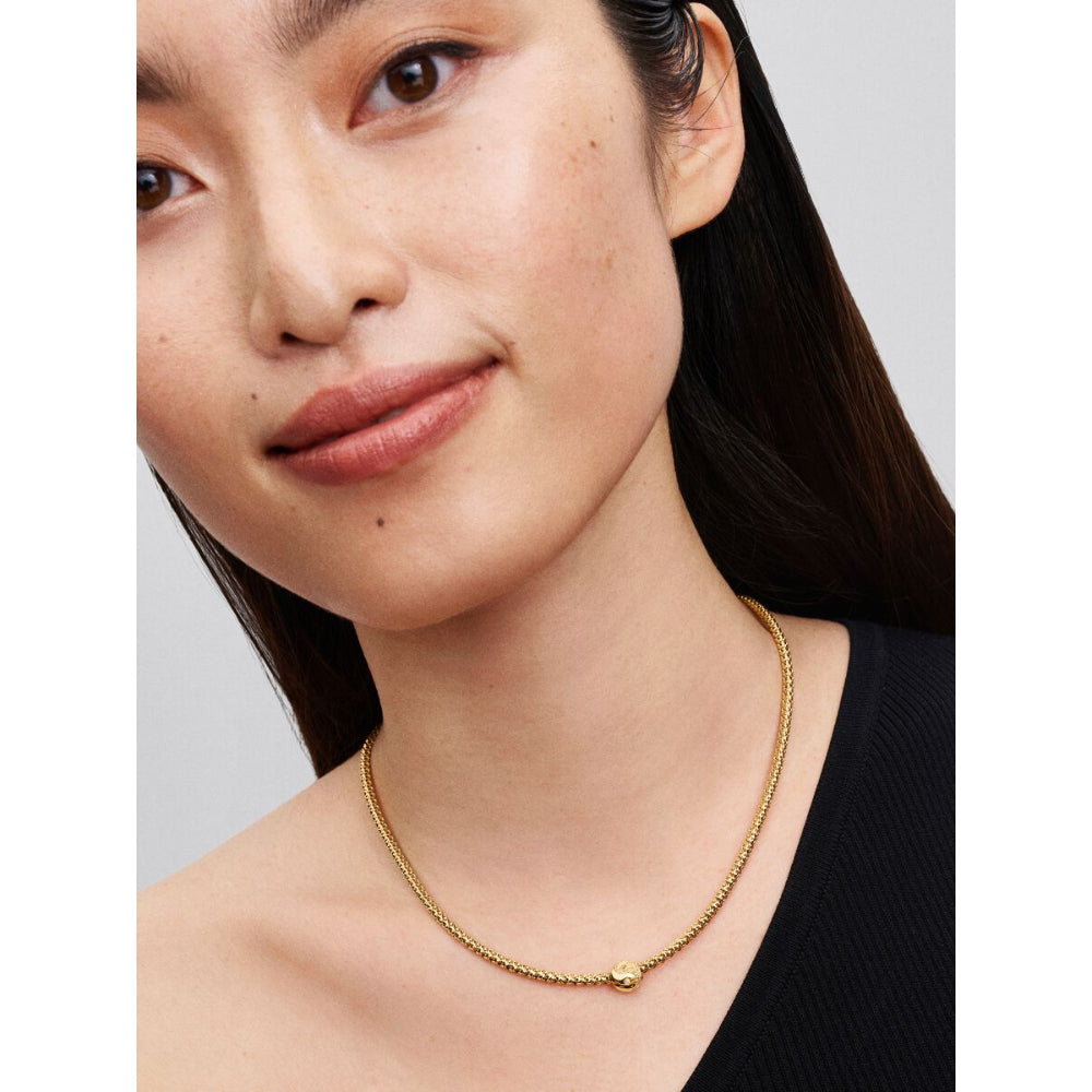14K Gold-Plated Textured Yin and Yang Mini Charm image 1