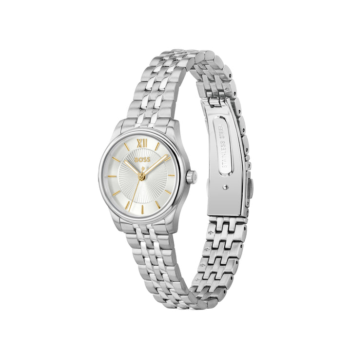 Boss Silver Graceful Mina Watch and Amara Bracelet Gift Set