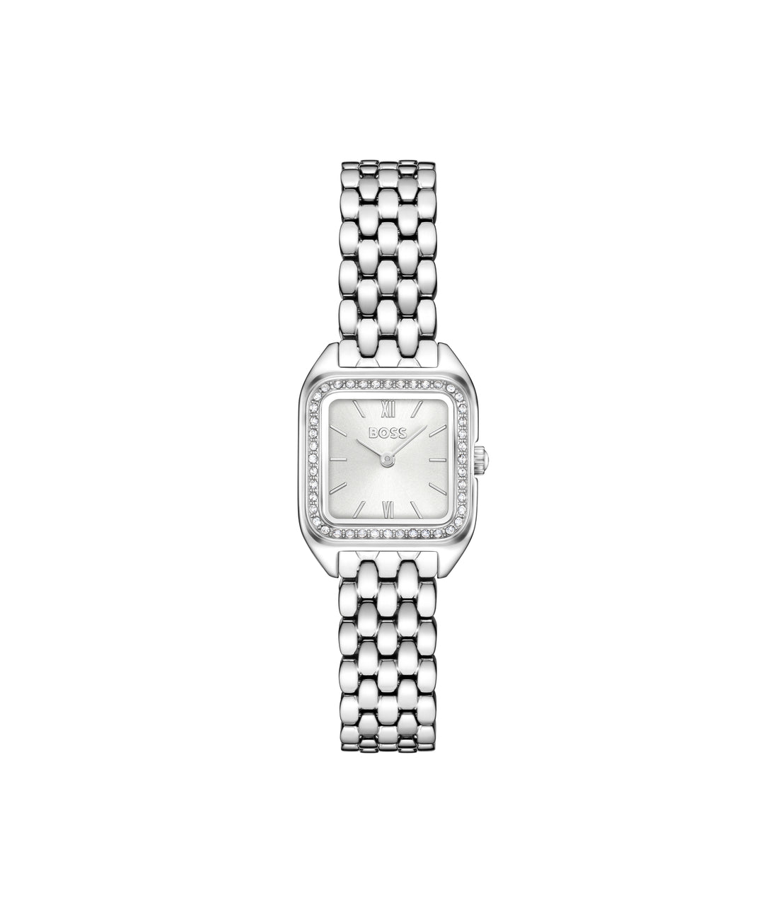 Boss Mae Petite Crystal Watch Silver Dial - Mococo