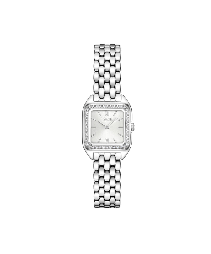 Boss Mae Petite Crystal Watch Silver Dial - Mococo