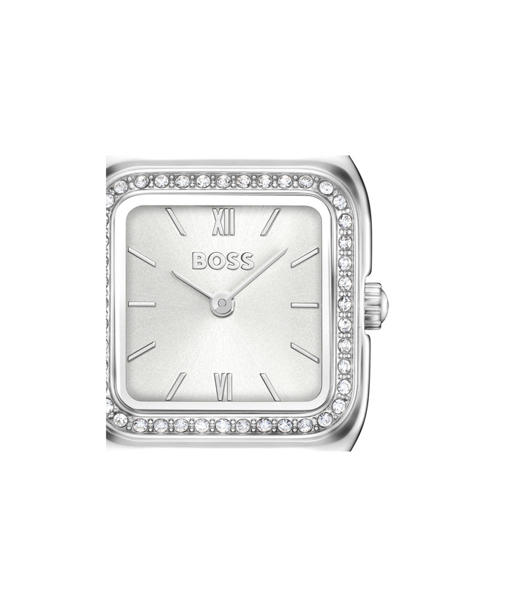 Boss Mae Petite Crystal Watch Silver Dial - Mococo