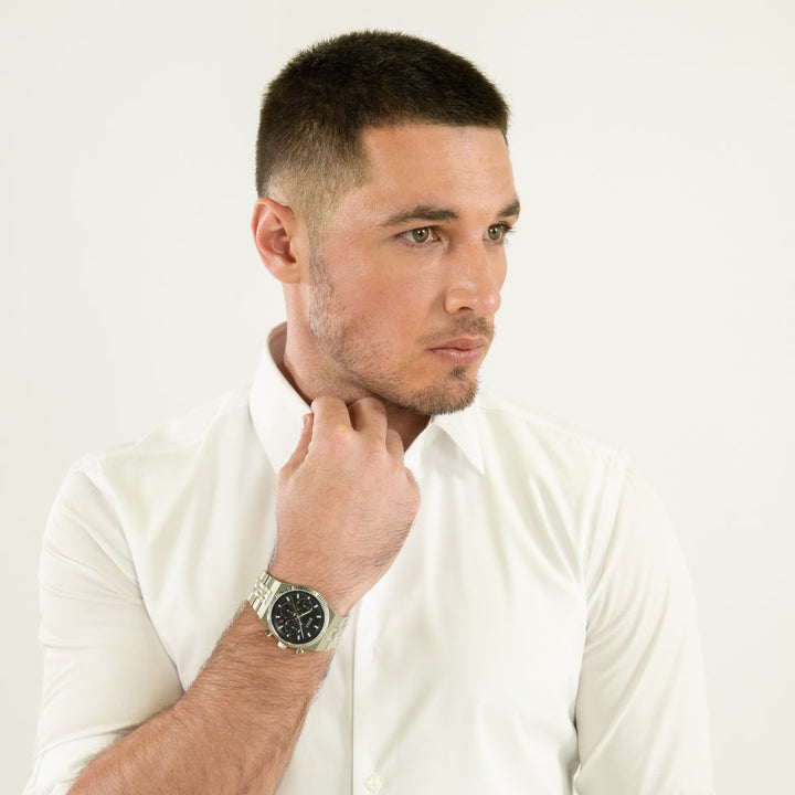 Hugo Boss Silver Candor Prime Stainless Steel Watch image 1