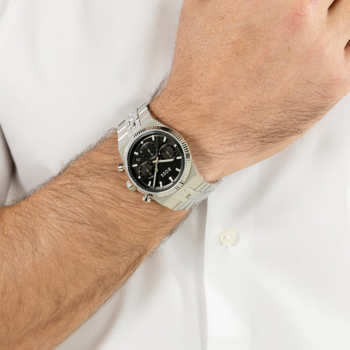 Hugo Boss Silver Candor Prime Stainless Steel Watch image 2