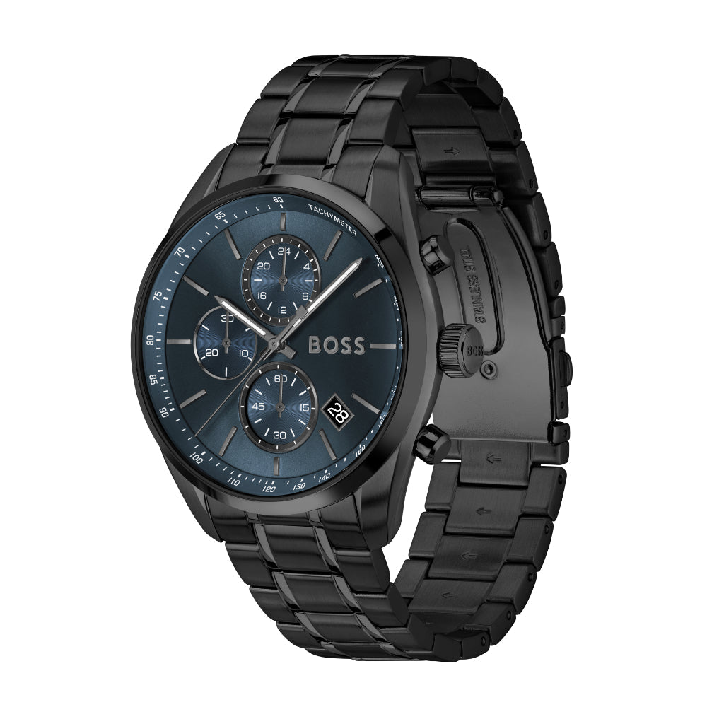 Hugo Boss Black Grand Prix 44 Stainless Steel Watch image 3
