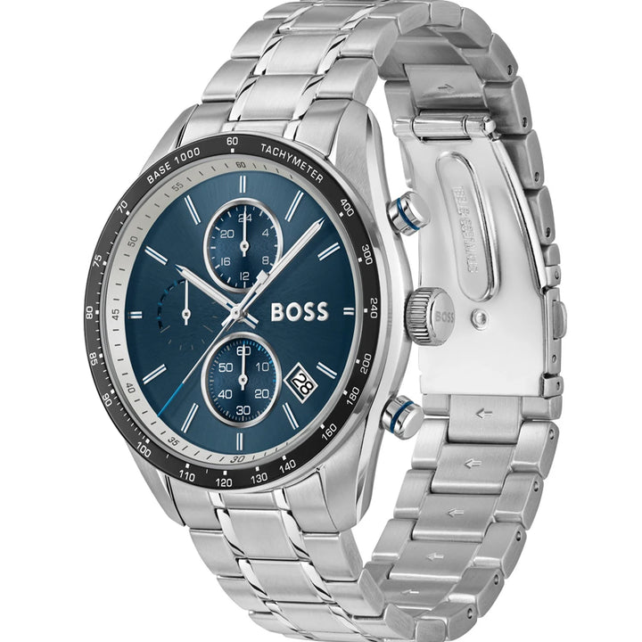 Boss Grand Prix 44 Chronograph Blue Dial Watch