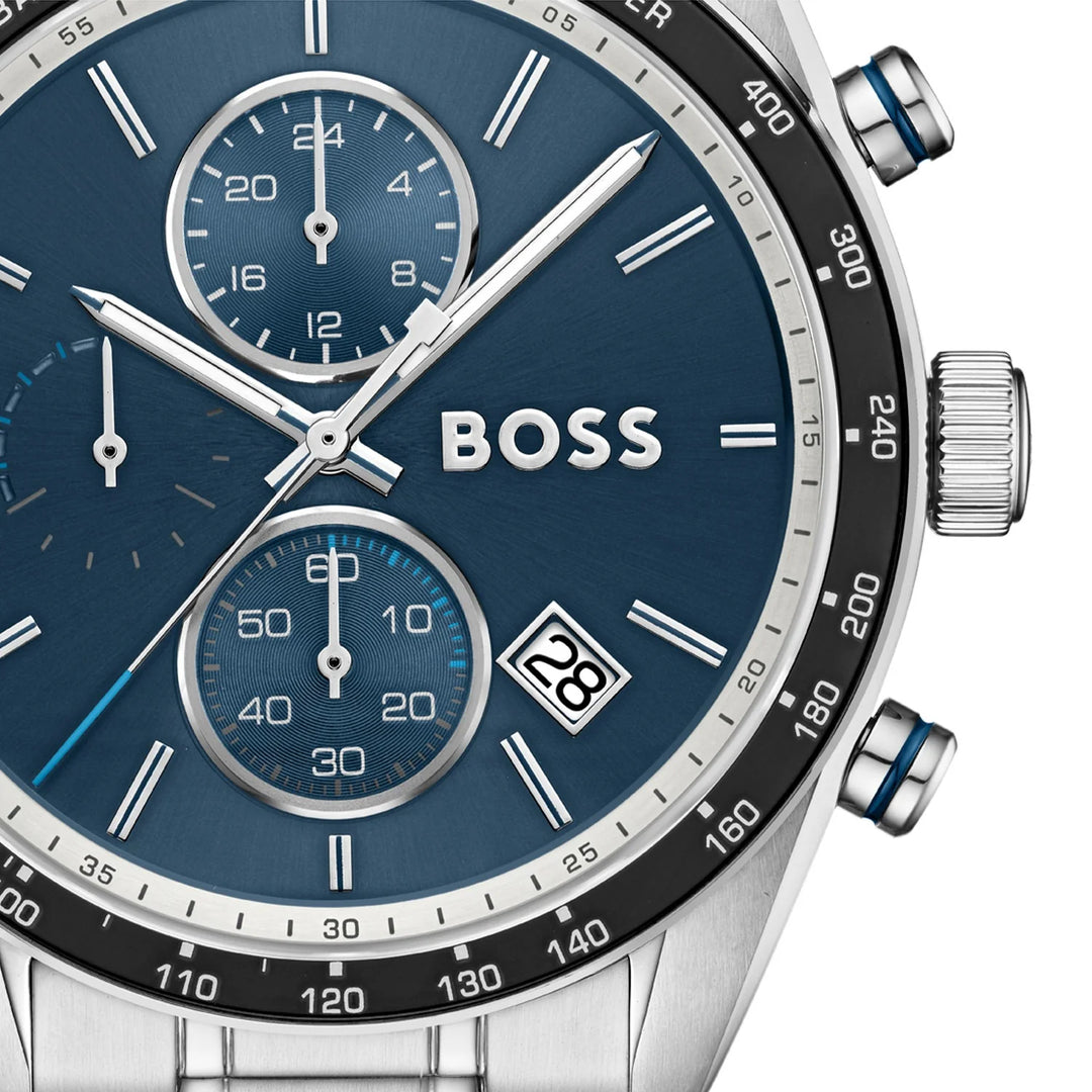 Boss Grand Prix 44 Chronograph Blue Dial Watch