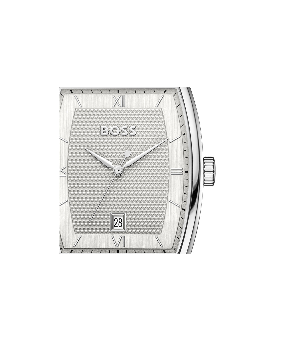 Boss Principle Tonneau Strap Watch Black Leather - Mococo