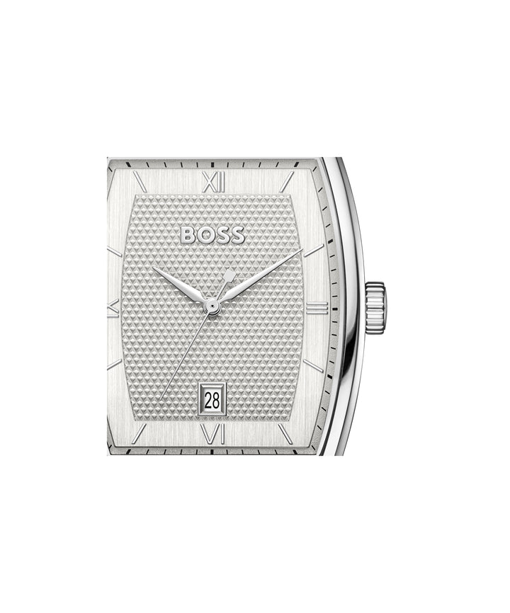 Boss Principle Tonneau Strap Watch Black Leather - Mococo