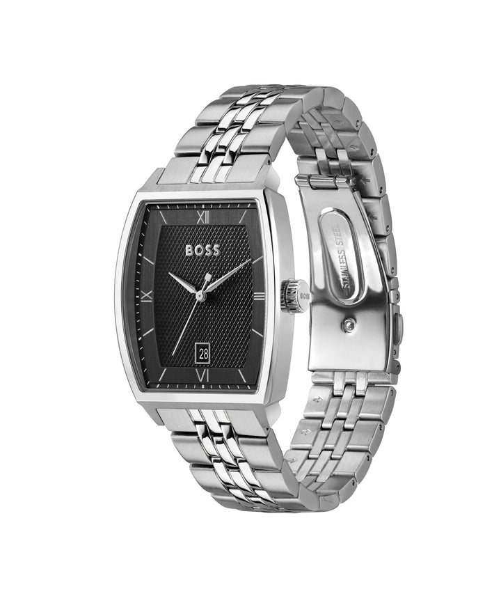 Boss Principle Tonneau Bracelet Watch Black Dial - Mococo