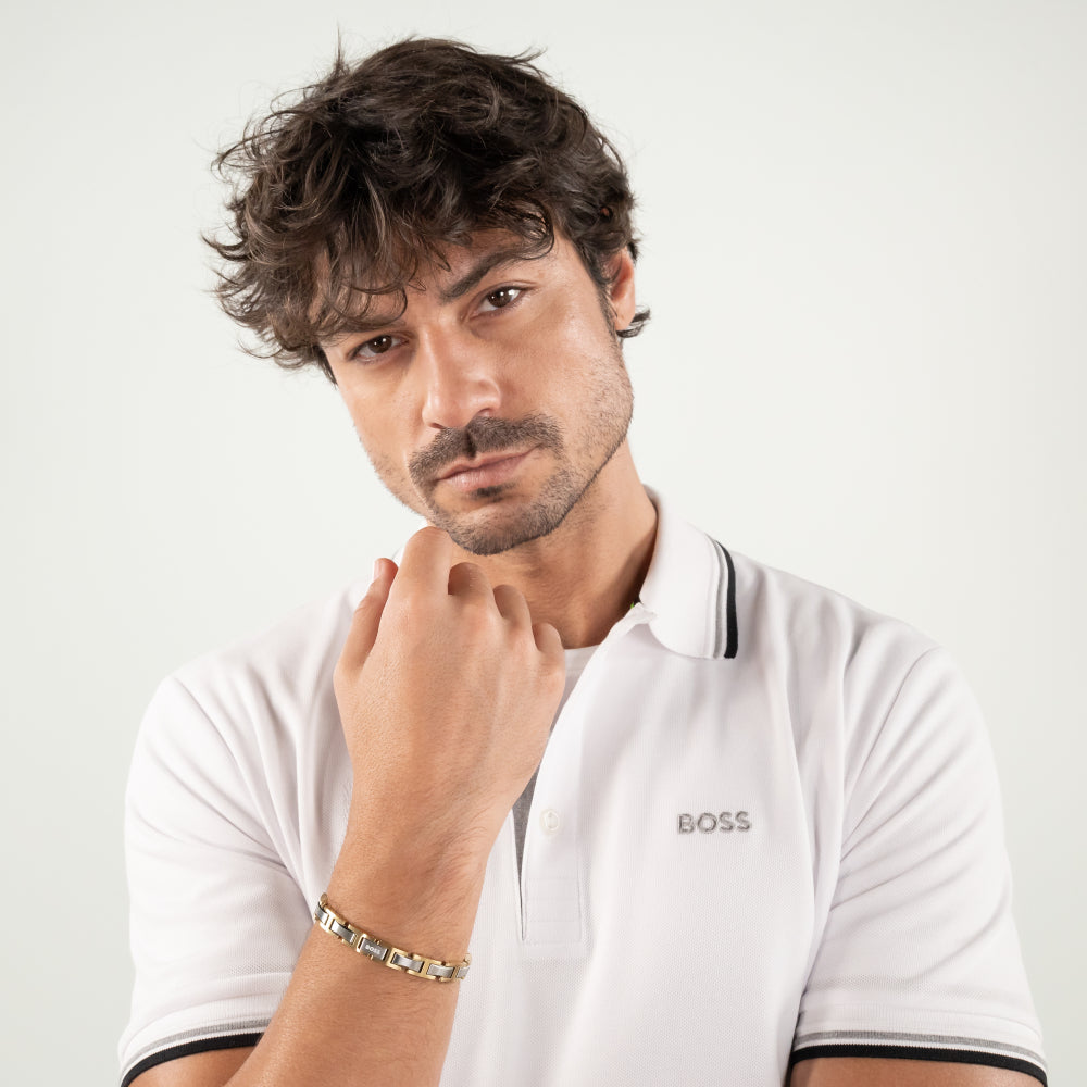 Hugo Boss Gold Nolan Stainless Steel Bracelet image 1