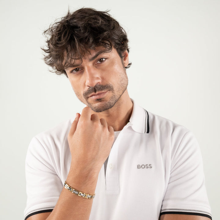 Hugo Boss Gold Nolan Stainless Steel Bracelet image 1
