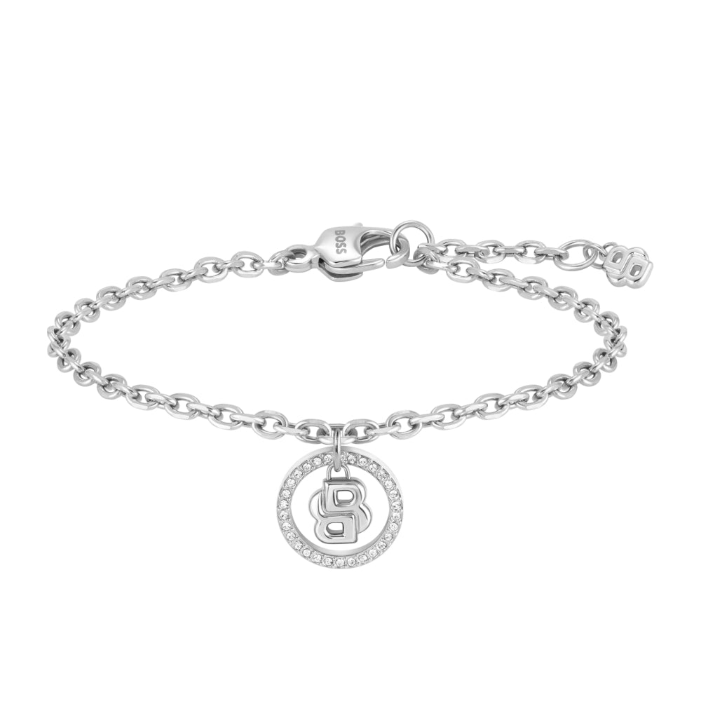 Hugo Boss Silver Double B Divine Stainless Steel Bracelet image