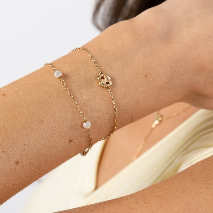 Hugo Boss Gold Double B Mirelle Stainless Steel Bracelet image 2