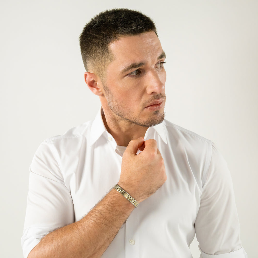 Hugo Boss Bi-Colour Wesley Stainless Steel Bracelet image 1