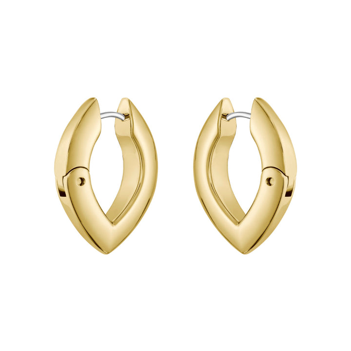 Hugo Boss Gold Fiora Stainless Steel Hoop Earrings image 5