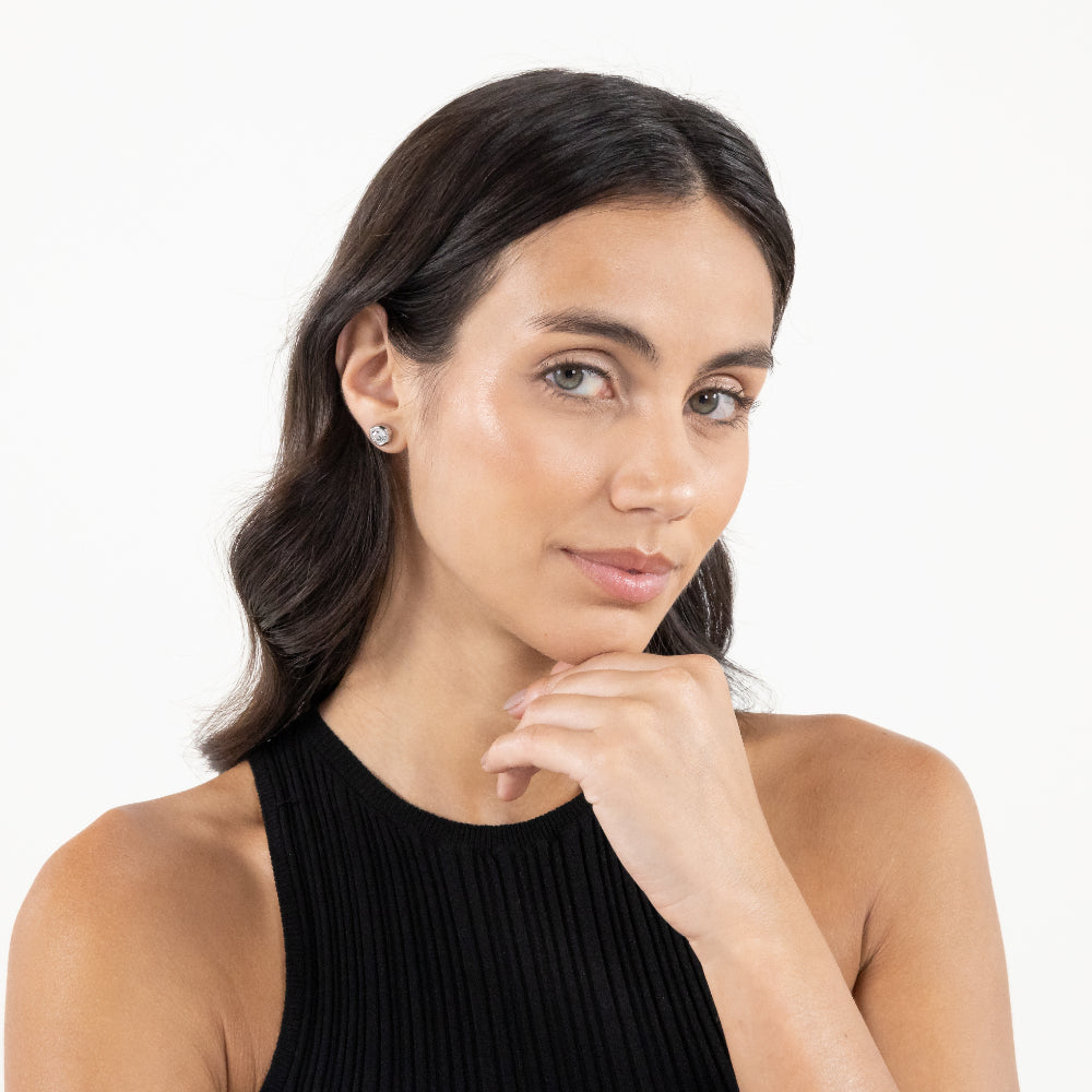 Hugo Boss Silver Kassy Precious Stainless Steel Stud Earrings image 1