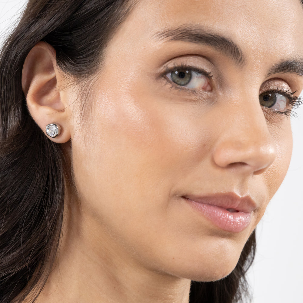 Hugo Boss Silver Kassy Precious Stainless Steel Stud Earrings image 3