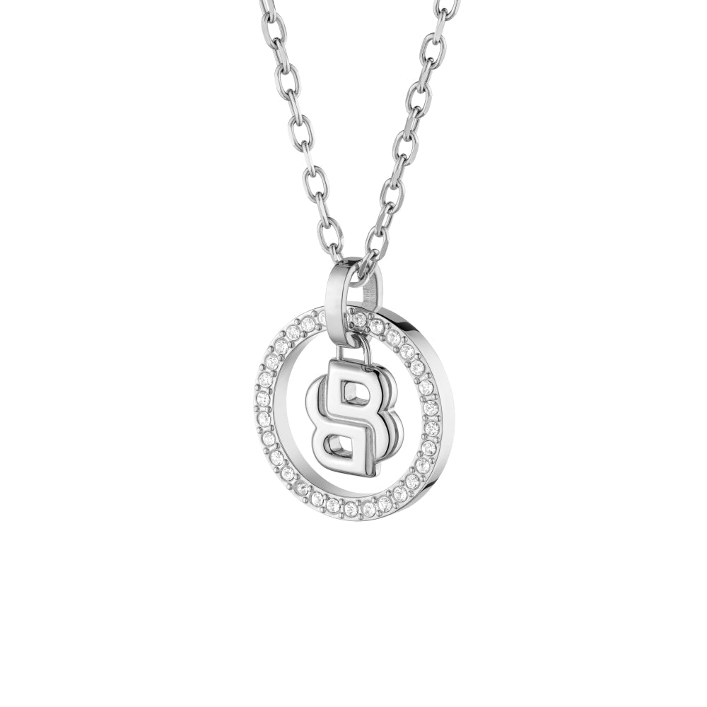 Hugo Boss Silver Double B Divine Stainless Steel Necklace image 3