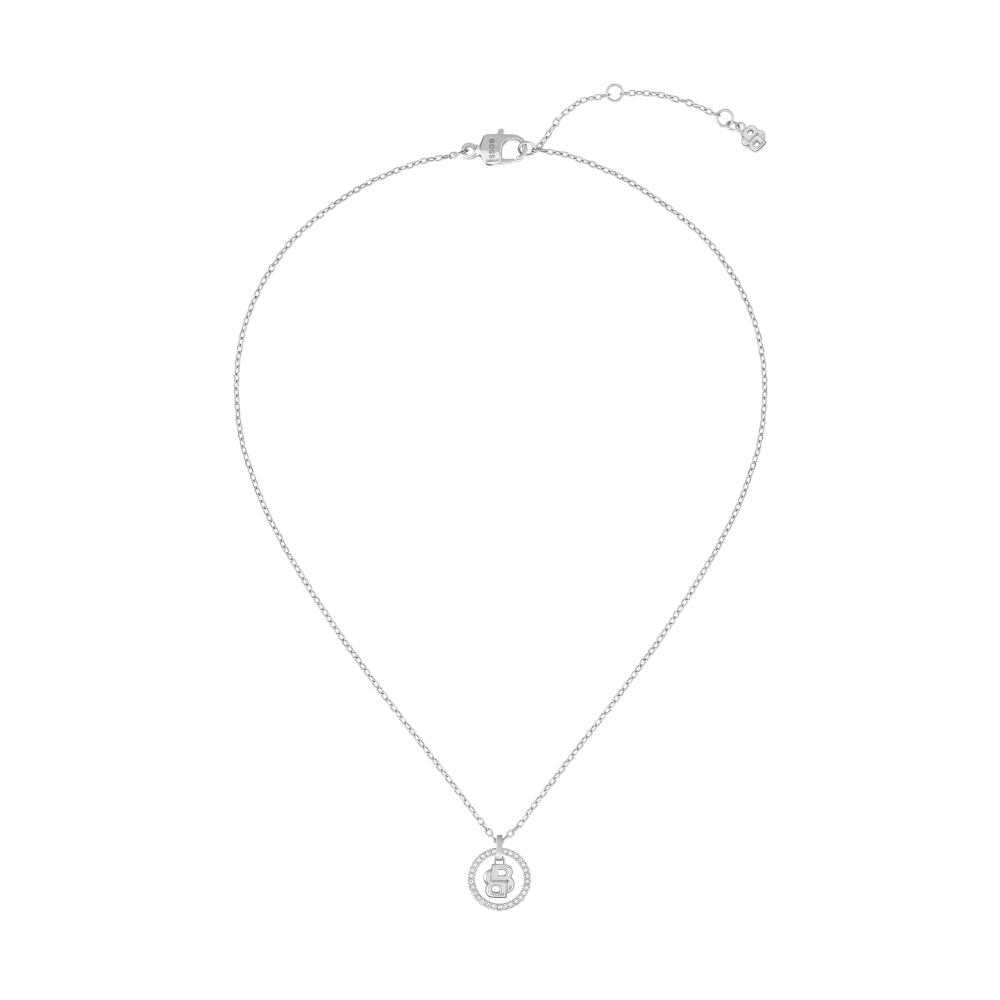 Hugo Boss Silver Double B Divine Stainless Steel Necklace image 4