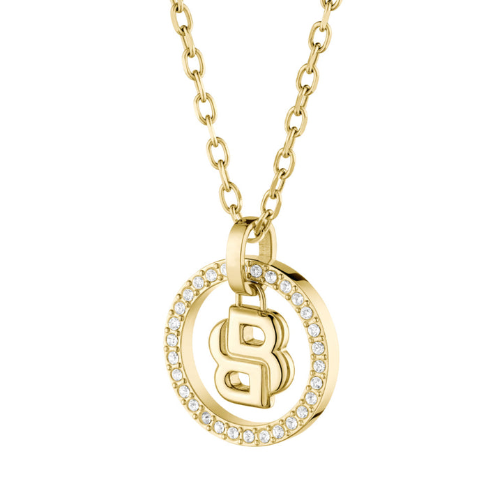 Hugo Boss Gold Double B Divine Stainless Steel Necklace image 4