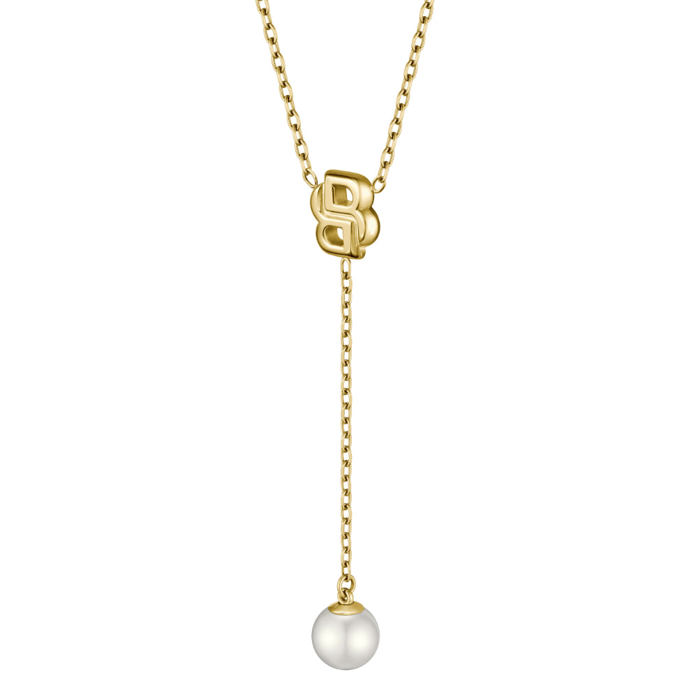 Hugo Boss Gold Double B Mirelle Stainless Steel Necklace image 3