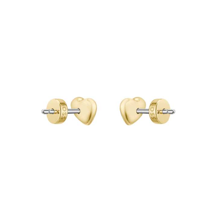 Hugo Boss Gold Mini Honey Hearts Stainless Steel Stud Earrings image
