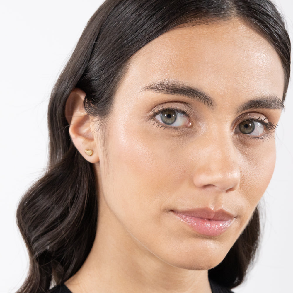 Hugo Boss Gold Mini Honey Hearts Stainless Steel Stud Earrings image 1