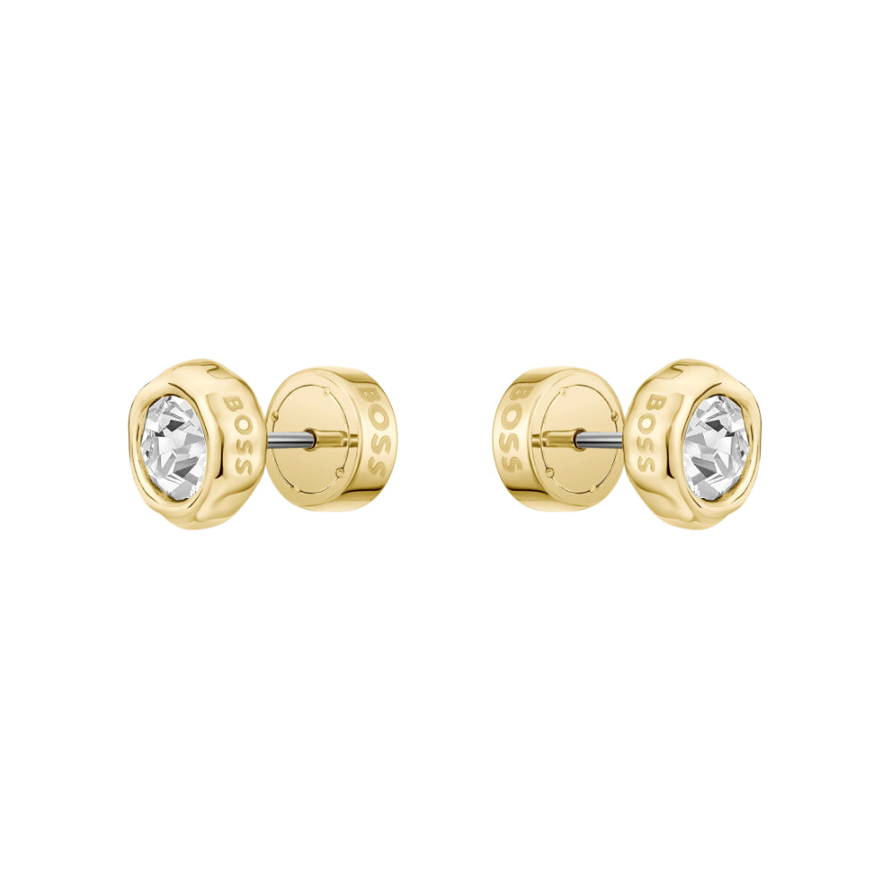 Hugo Boss Gold Kassy Precious Stainless Steel Stud Earrings image