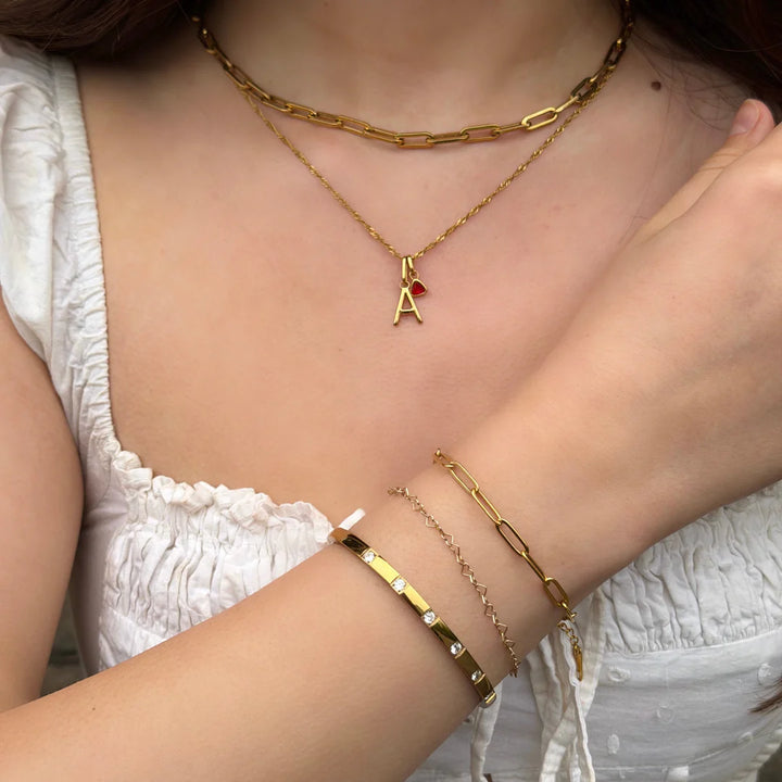 Mococo Gold Birthstone Necklace