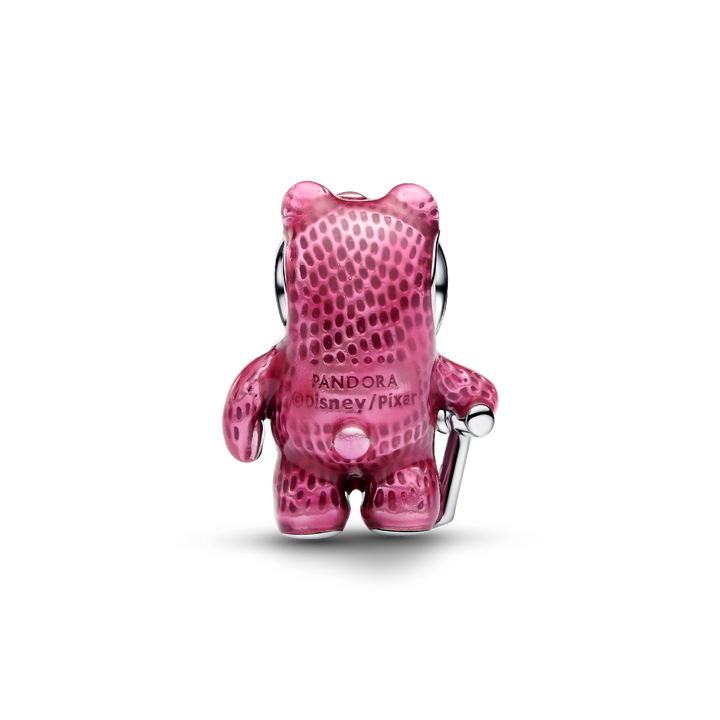Pandora Disney Pixar Villains Lotso Bear Charm Sterling Silver Enamel Pink