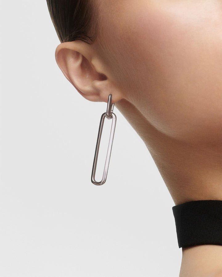 PDPAOLA Rodeo Silver Drop Earrings