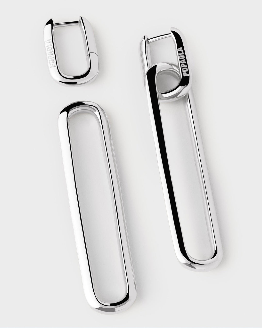 PDPAOLA Rodeo Silver Drop Earrings