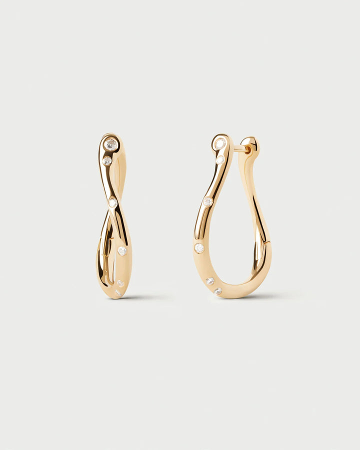 Pdpaola Air mini hoops gold