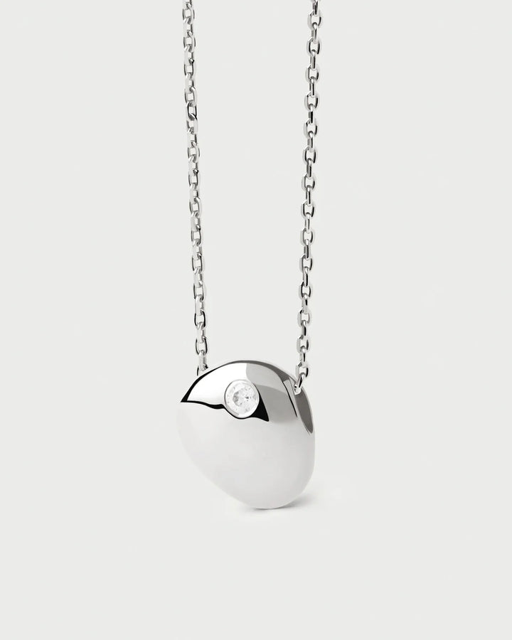 Pdpaola wave silver necklace silver