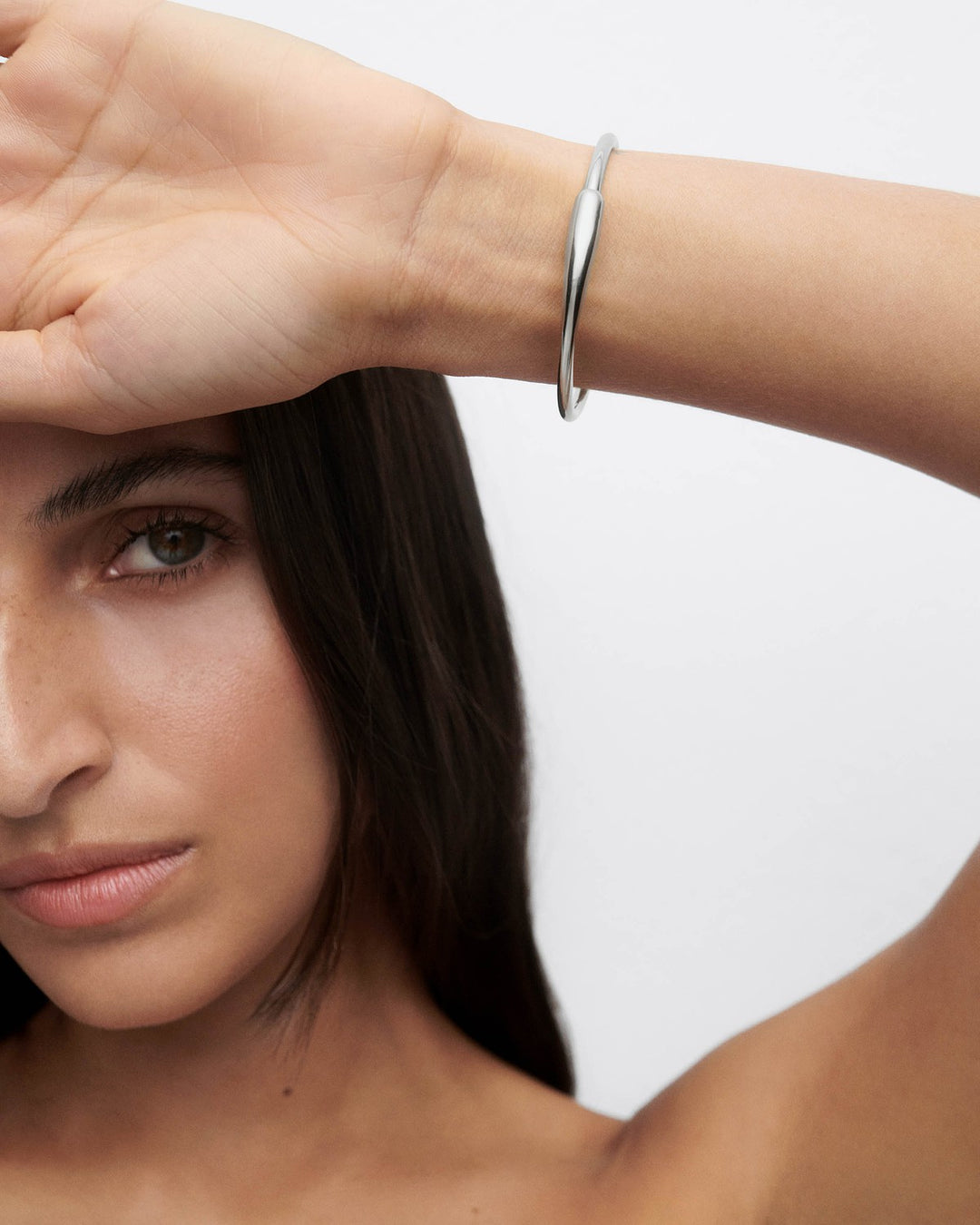 PDPAOLA Silver Loop Bangle