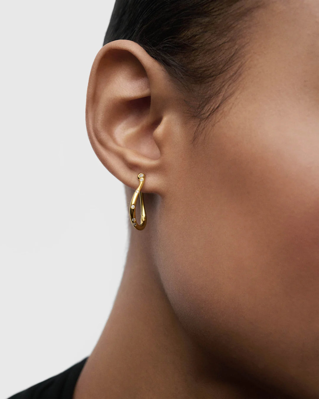 Pdpaola Air mini hoops gold