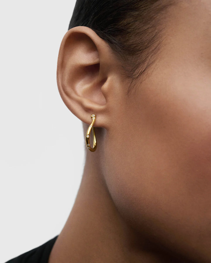 Pdpaola Air mini hoops gold