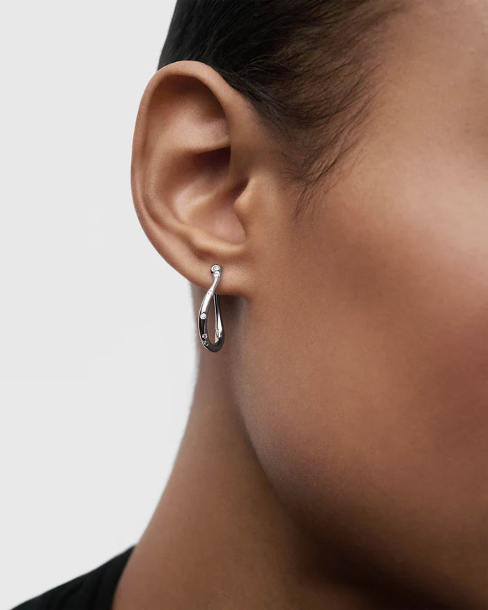 Pdpaola Air silver mini hoops