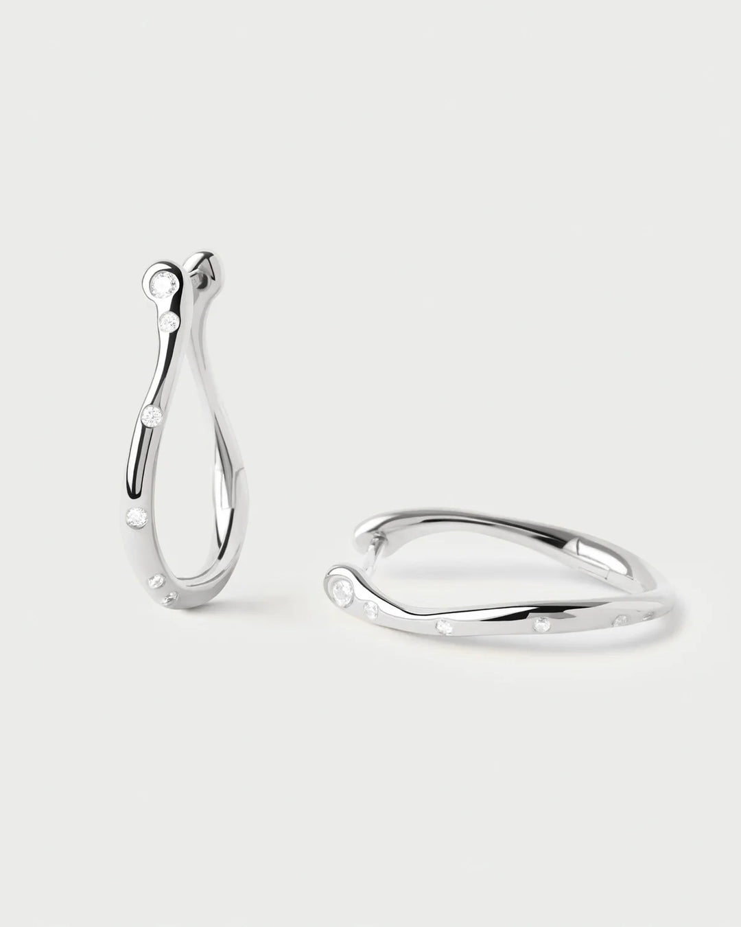 Pdpaola Air silver mini hoops