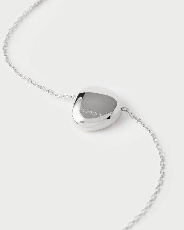 Pdpaola wave silver necklace silver