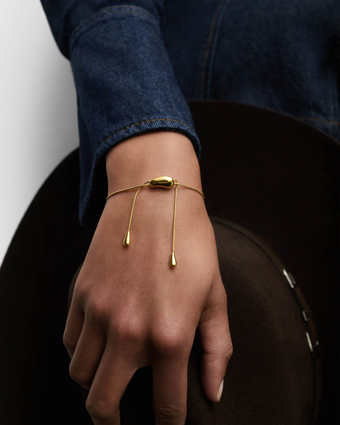 Pdpaola rodeo Slider bracelet gold